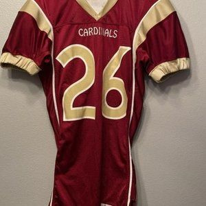 ALL AMERICAN FOOTBALL JERSEY, SIZE MEDIUM  Cardinals